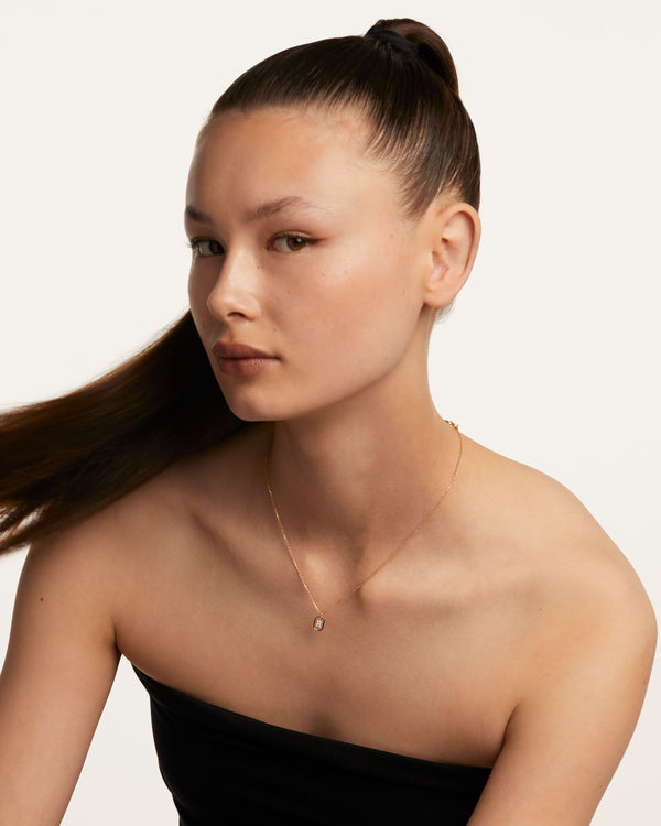 PDPAOLA Mini Letter R Necklace