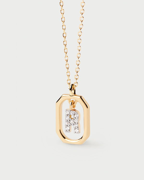 PDPAOLA Mini Letter R Necklace