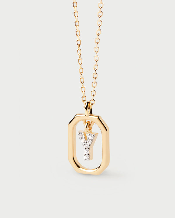 PDPAOLA Mini Letter Y Necklace