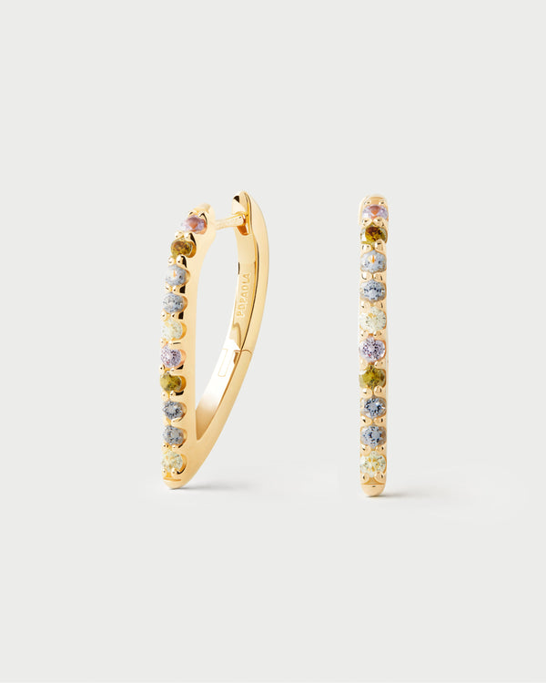 PDPAOLA Multicolor Gloss Hoops