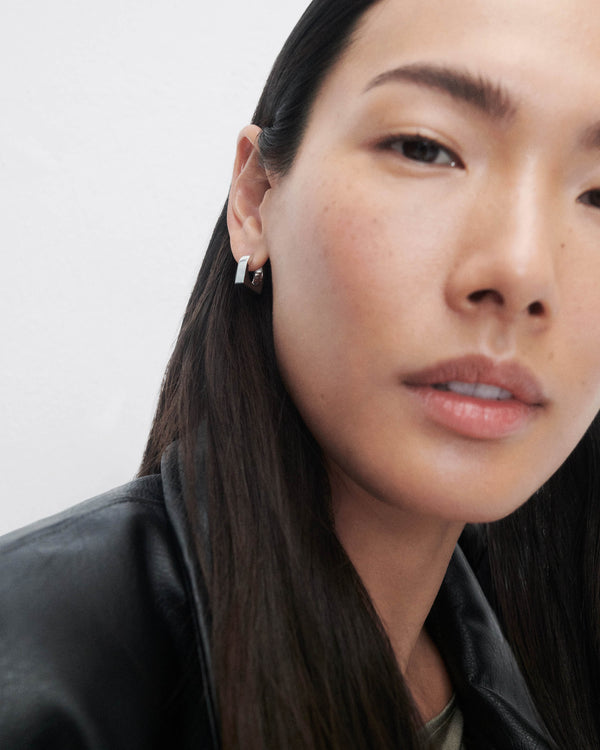 PDPAOLA New York Silver Single Hoop