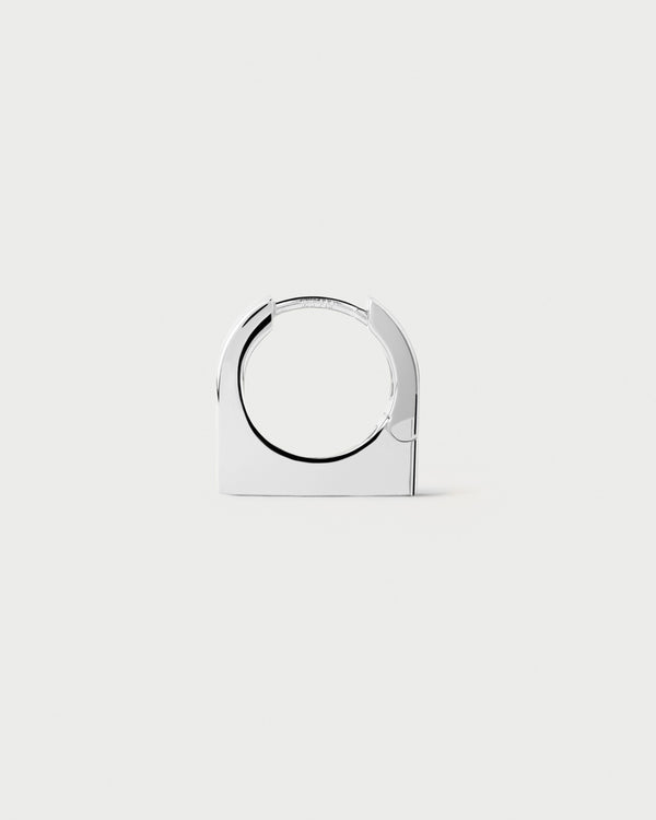 PDPAOLA New York silver single hoop