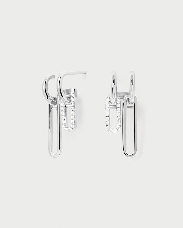 PDPAOLA Nexa Silver Earrings