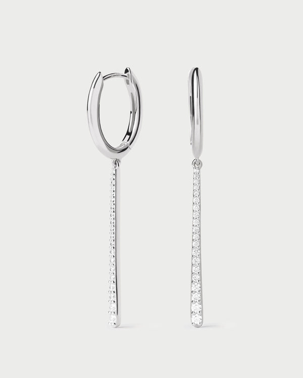 PDPAOLA Olga silver hoops