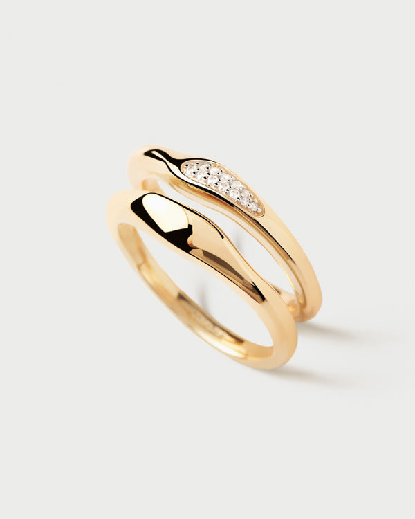 PDPAOLA Onda ring set