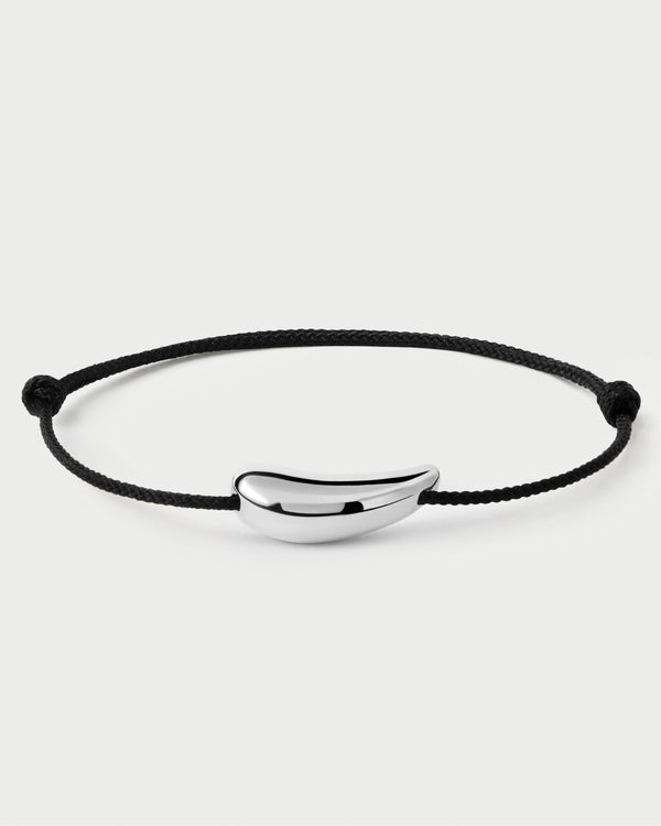 PDPAOLA Orbit silver cord bracelet