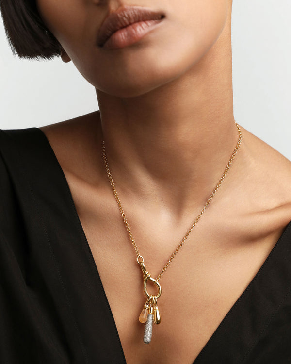 PDPAOLA Pavé Large Drop Pendant