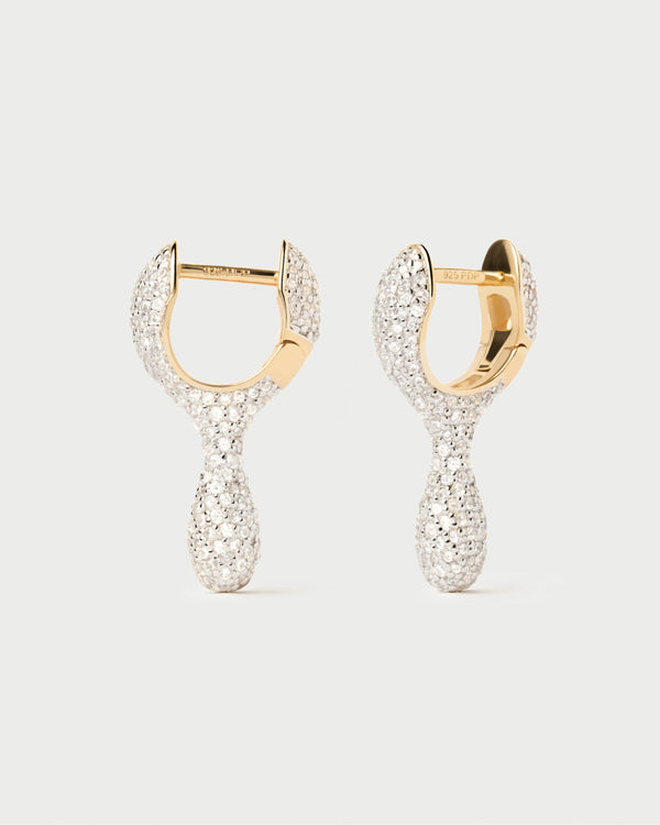 PDPAOLA Pavé Ray Hoops