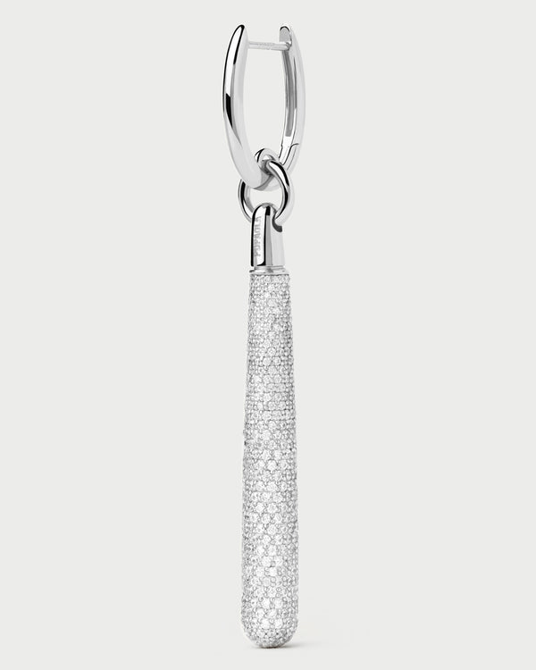 PDPAOLA Pavé Supreme Jupiter Silver Single Hoop