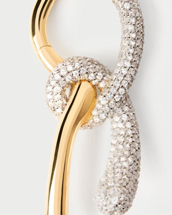 PDPAOLA Pavé Twist Hoops