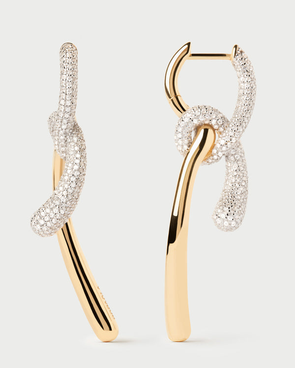 PDPAOLA Pavé Twist Hoops