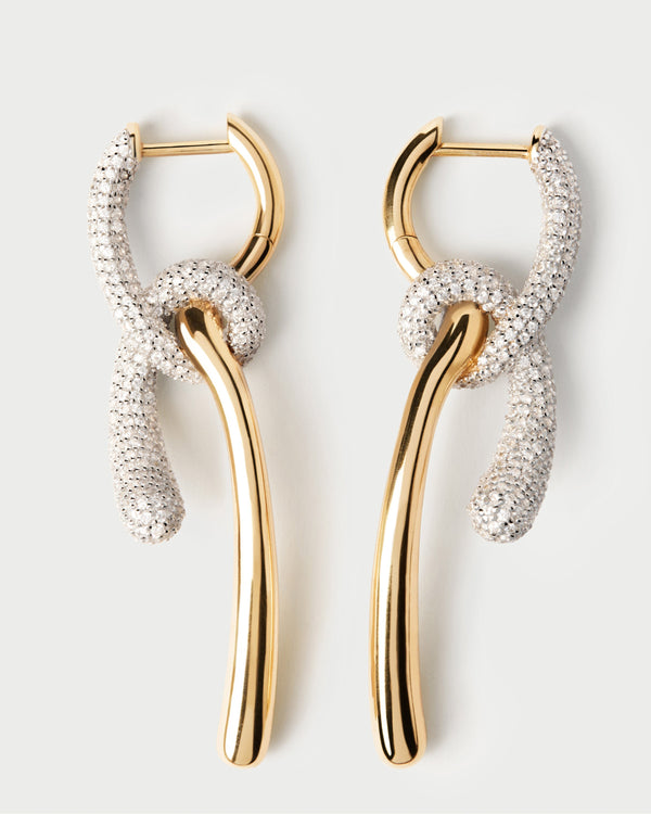 PDPAOLA Pavé Twist hoops