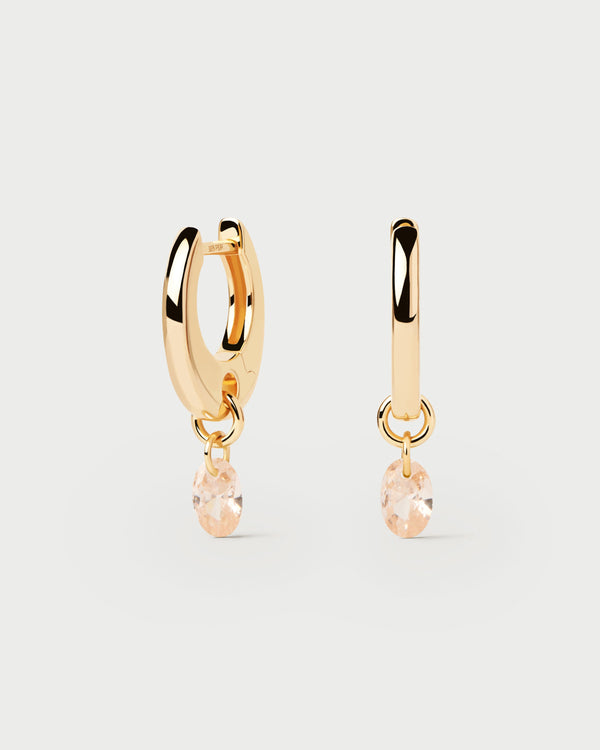 PDPAOLA Peach Lily hoops