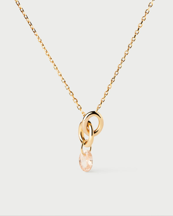 PDPAOLA Peach Lily necklace