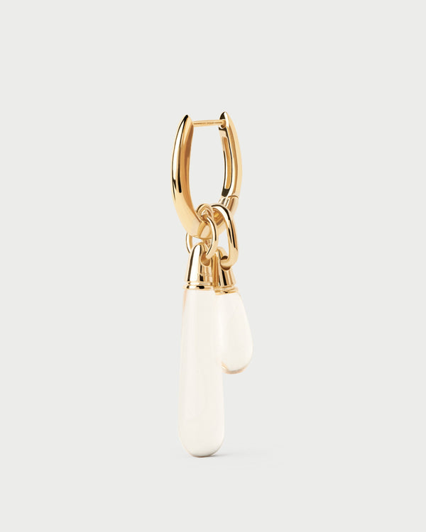 PDPAOLA Rock Crystal Drop Pendant