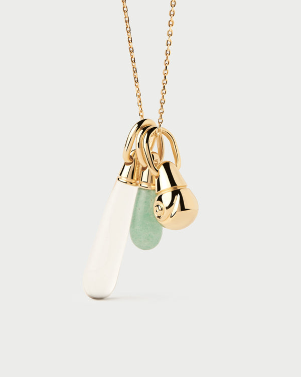 PDPAOLA Rock Crystal Large Drop Pendant
