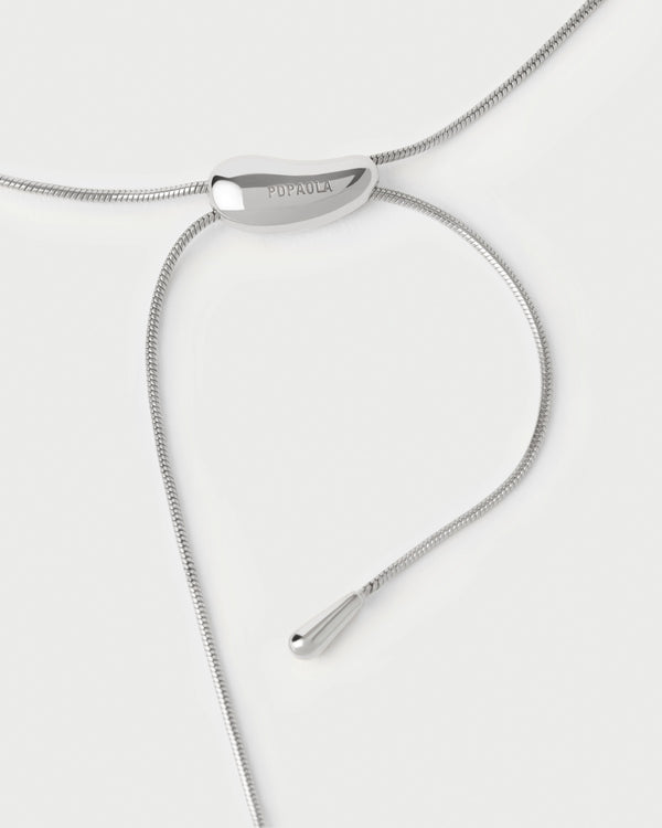 PDPAOLA Rodeo Silver Slider Necklace