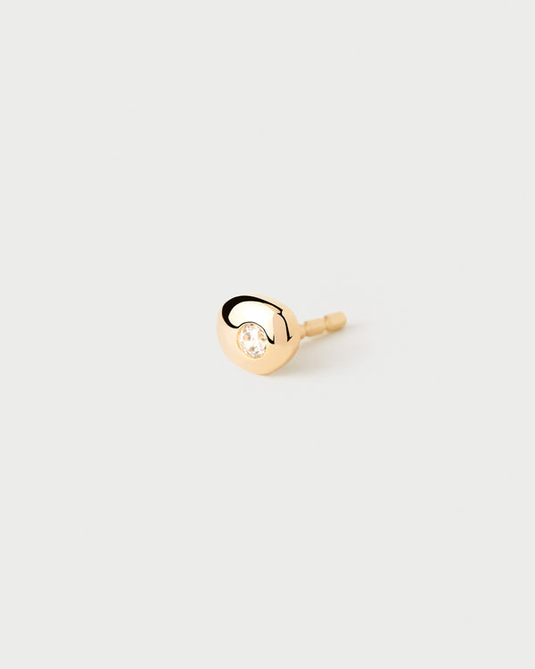 PDPAOLA Sand Single Stud Earring