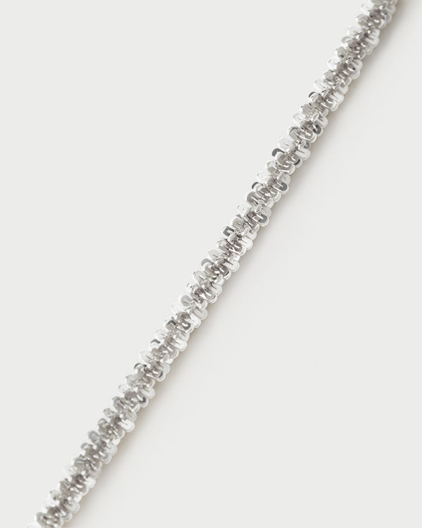 PDPAOLA Sparkle Silver Chain Necklace
