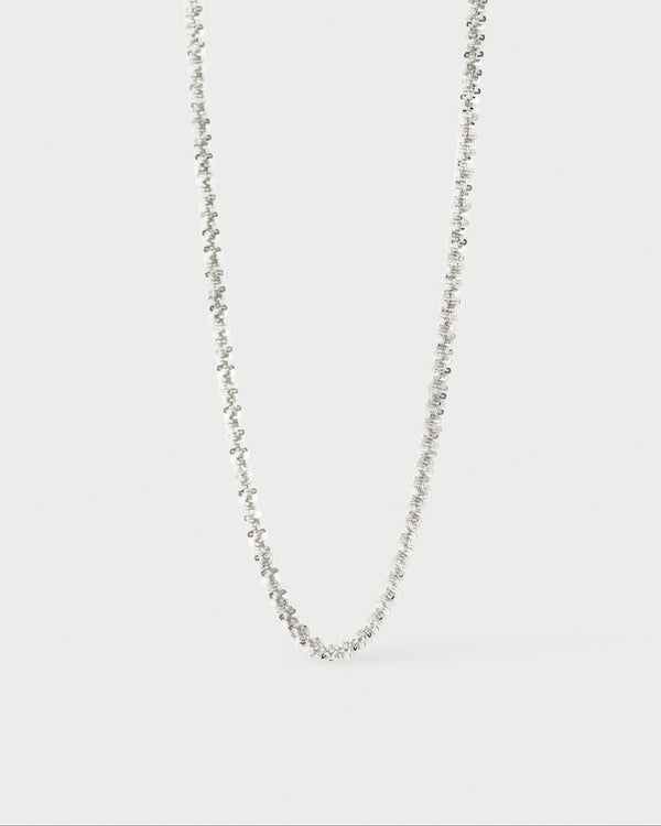 PDPAOLA Sparkle silver chain necklace