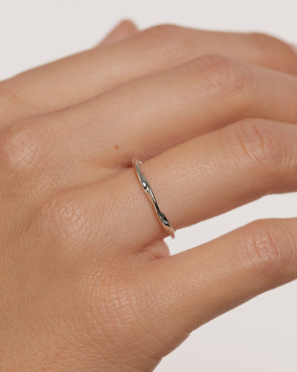 PDPAOLA Spiral Silver Ring
