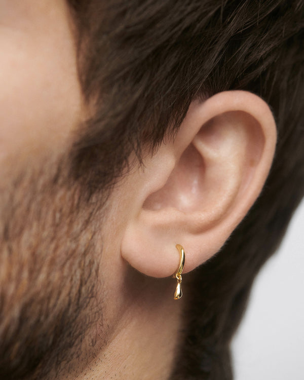 PDPAOLA Teardrop Single Hoop Earring