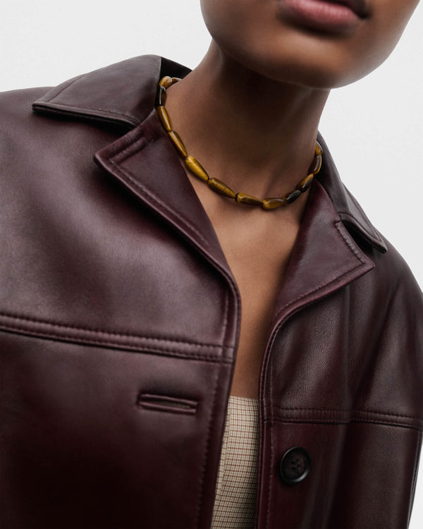 PDPAOLA Tiger Eye Drop Necklace