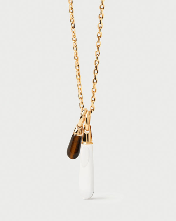 PDPAOLA Tiger Eye Drop Pendant