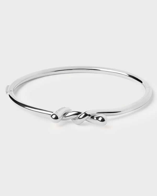 PDPAOLA Twist silver bangle