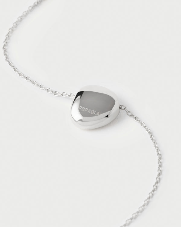 PDPAOLA Wave Silver Necklace