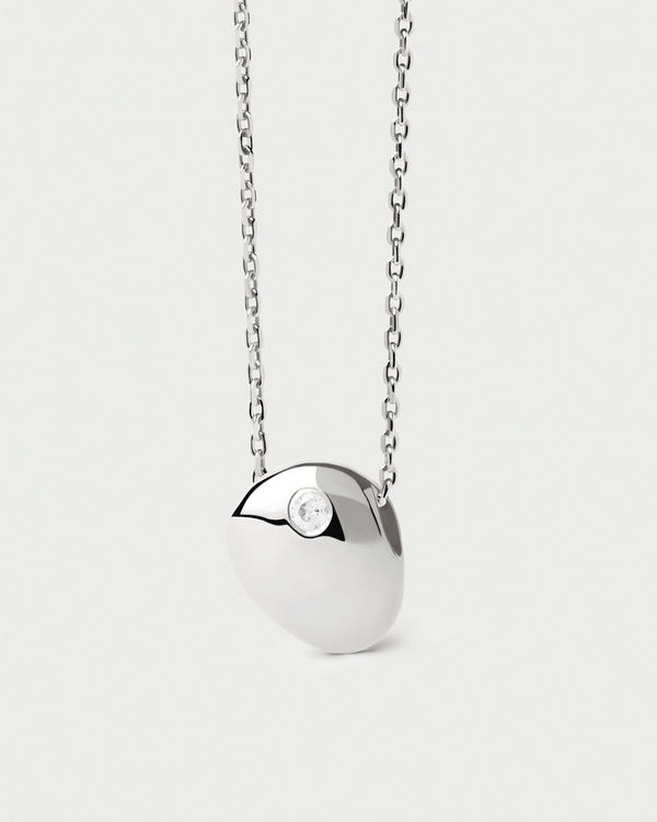 PDPAOLA Wave silver necklace