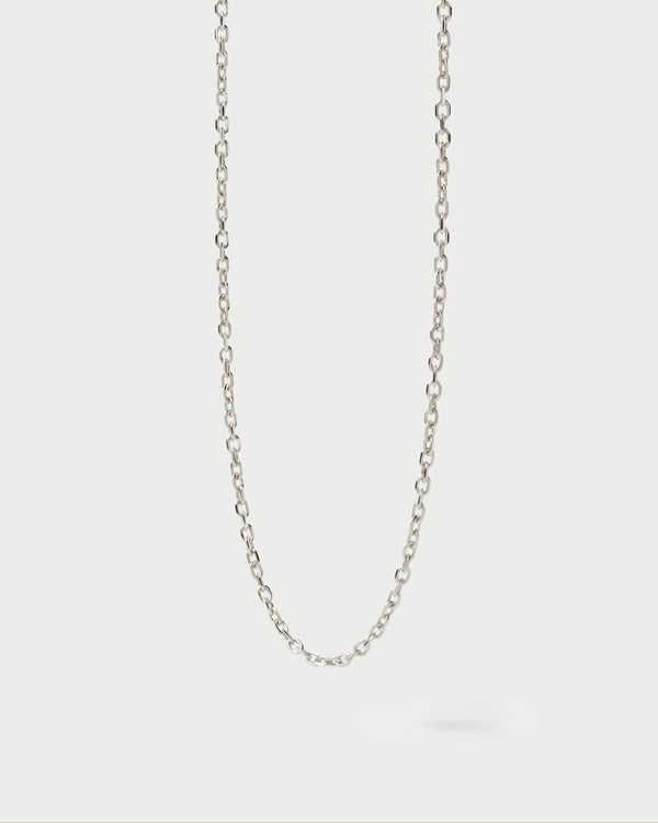 PDPAOLA White gold Jane chain necklace
